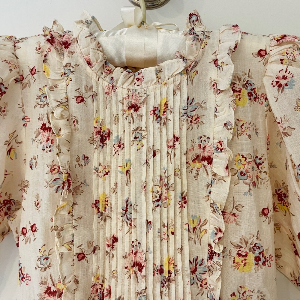 DOEN MISHA GIRLS 8 TUILERIES FLORAL TRADITIONAL COTTAGECORE SPRING EASTER DRESS - Picture 3 of 13